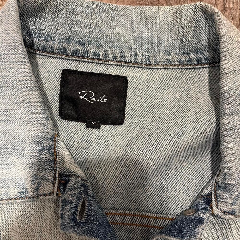 Rails Knox Denim Jacket In Medium Vintage Wash - Picture 4 of 5